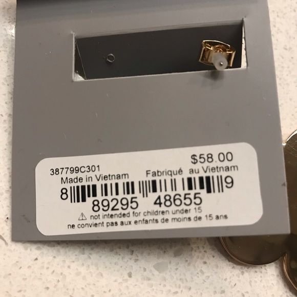 Robert Lee Morris Soho Earings, faux gold - Picture 5 of 5